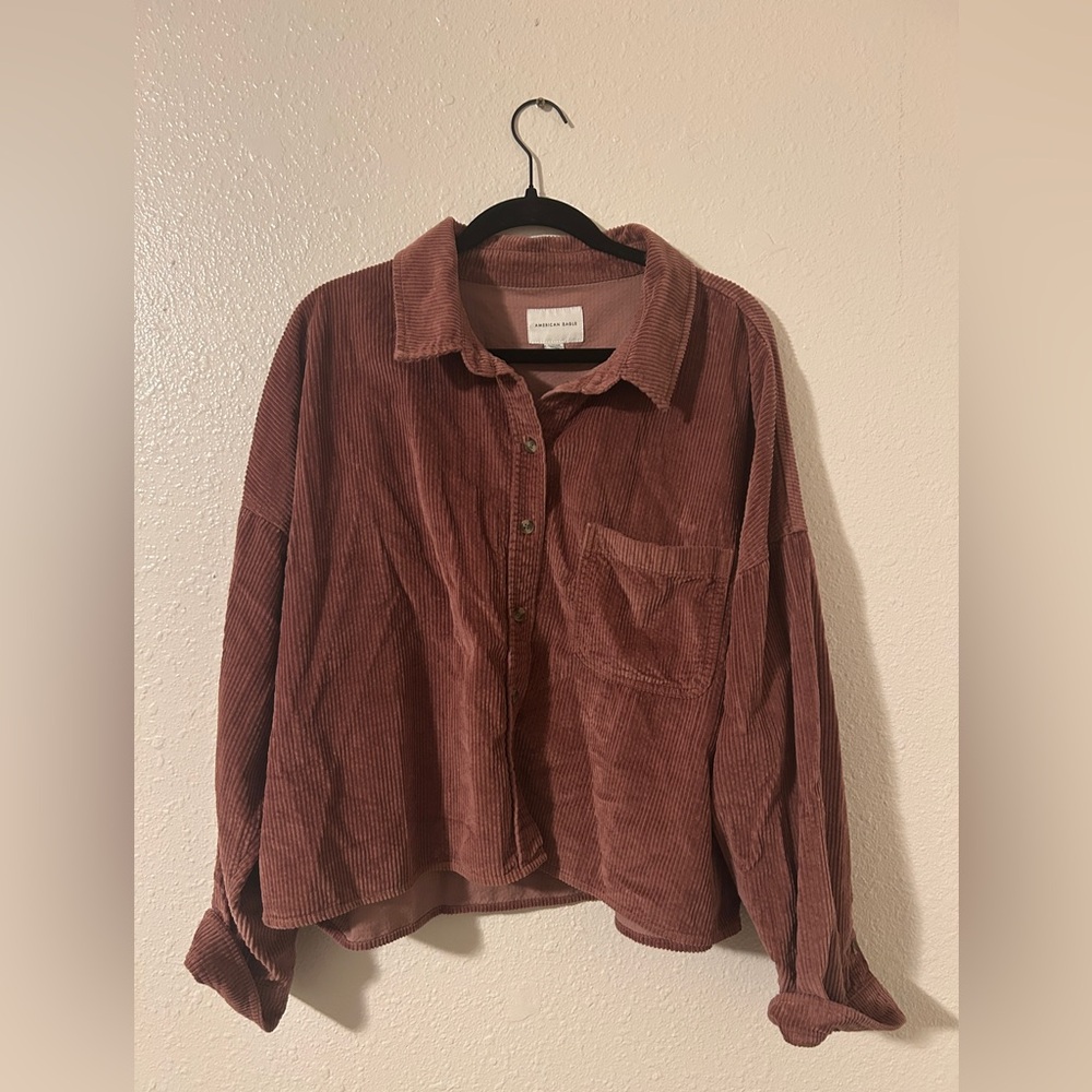 Pink American Eagle corduroy jacket